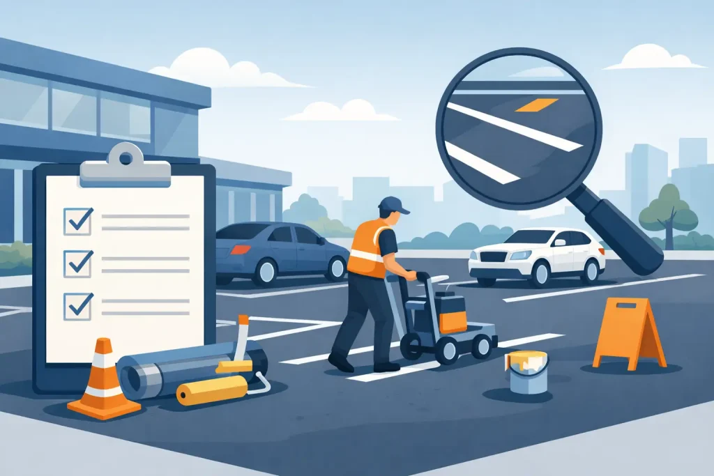 Commercial Parking Lot Restriping Checklist