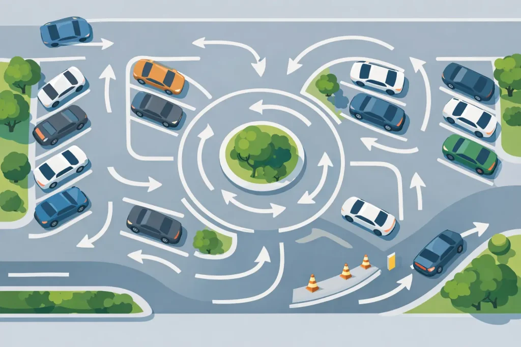 How to Improve Parking Lot Traffic Flow