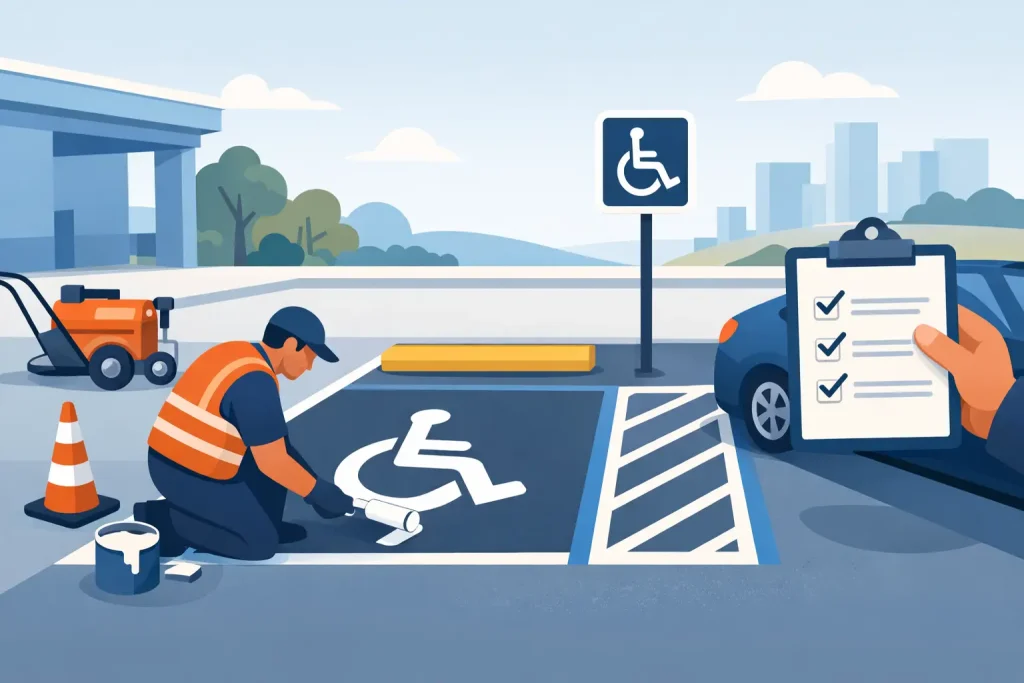 How to Mark ADA Parking Spaces Right