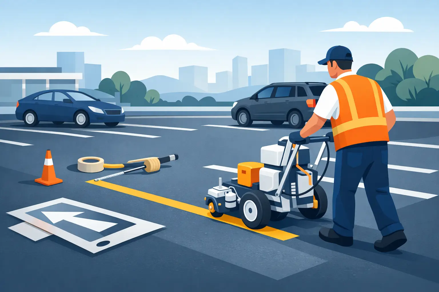 How to Stripe a Parking Lot the Right Way