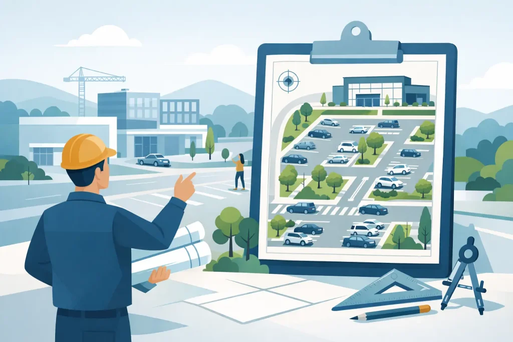 Who Designs Parking Lots for Commercial Sites?