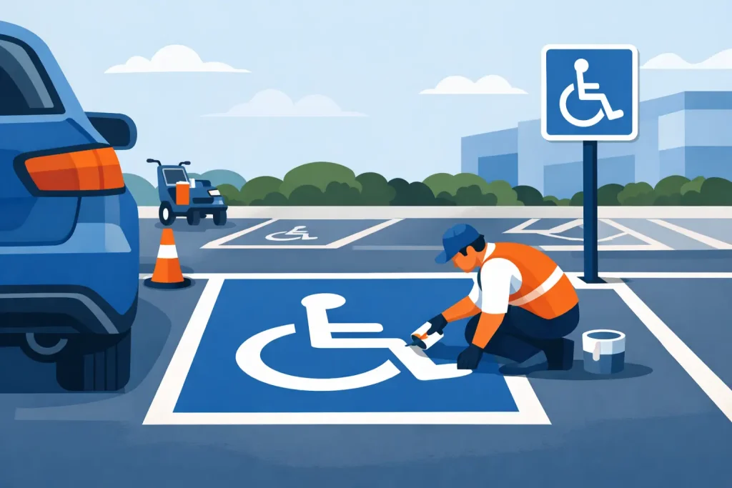 ADA Parking Markings Done Right